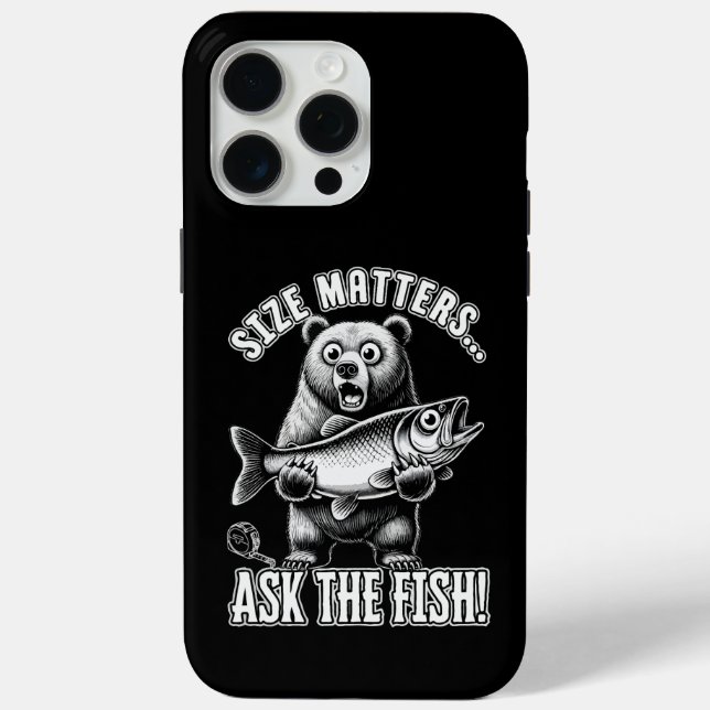 Die Größe frage den Fisch Case-Mate iPhone Hülle (Rückseite)