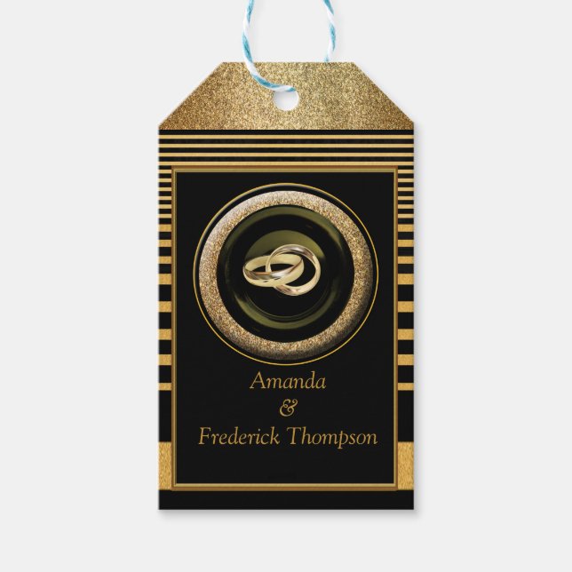 Die große Gatsby-Inspiration-Geschenkmarke Geschenkanhänger (Vorderseite)