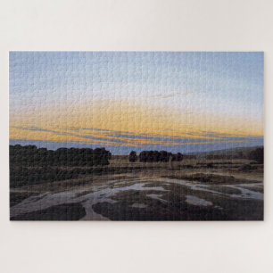 Die Große Gehege bei Dresden: Ruhige Landschaft Puzzle