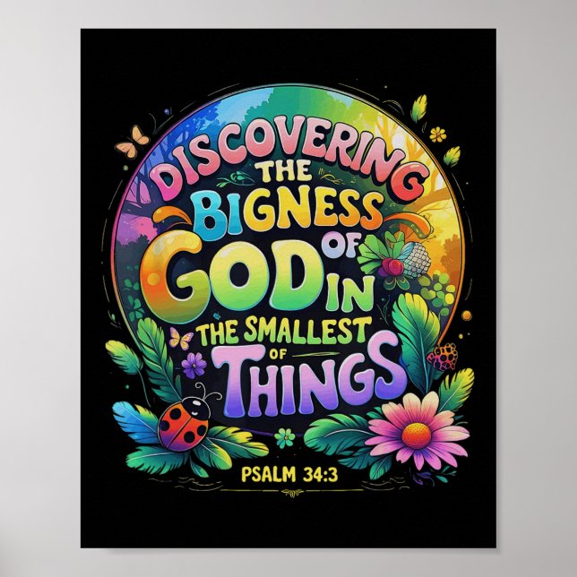 Die Größe Gottes entdecken - Vergrößerte VBS 2025  Poster (Vorne)