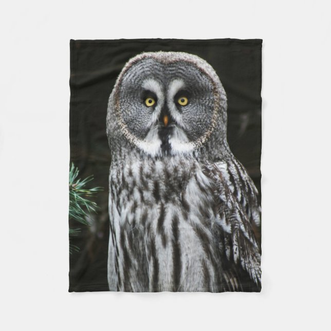Die große graue Owl-Fbcnm Fleecedecke (Vorderseite)