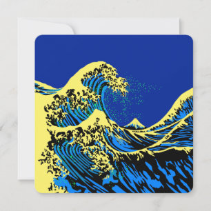 Die große Hokusai-Welle im Pop Art Deco