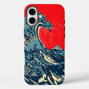 Die große Hokusai-Welle im Stil der Hope Art iPhone 16 Plus Hülle