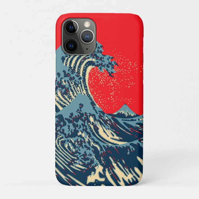 Die große Hokusai-Welle im Stil der Hope Art Case-Mate iPhone Hülle (Rückseite)