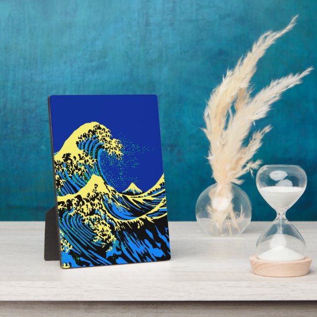 Die große Hokusai-Welle in Pop Art Style Accent Fotoplatte (Seite)