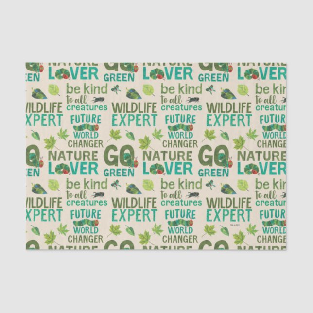 Die große Hungersnot der Raupe in der Zukunft Seidenpapier (Vorderseite)