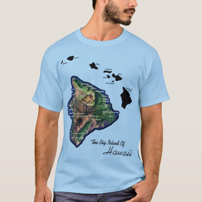 Die große Insel Hawaii T-Shirt (Vorderseite)
