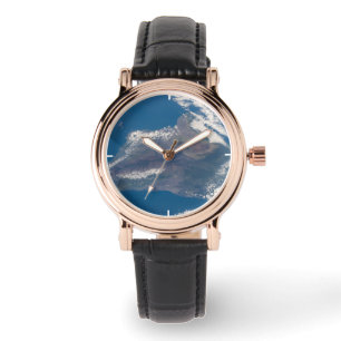 Die große Insel Hawaii und ihre Berge Armbanduhr