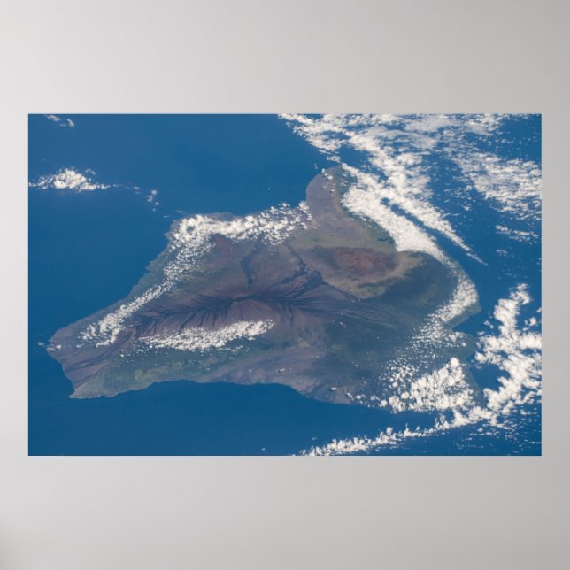 Die große Insel Hawaii und ihre Berge Poster (Vorne)