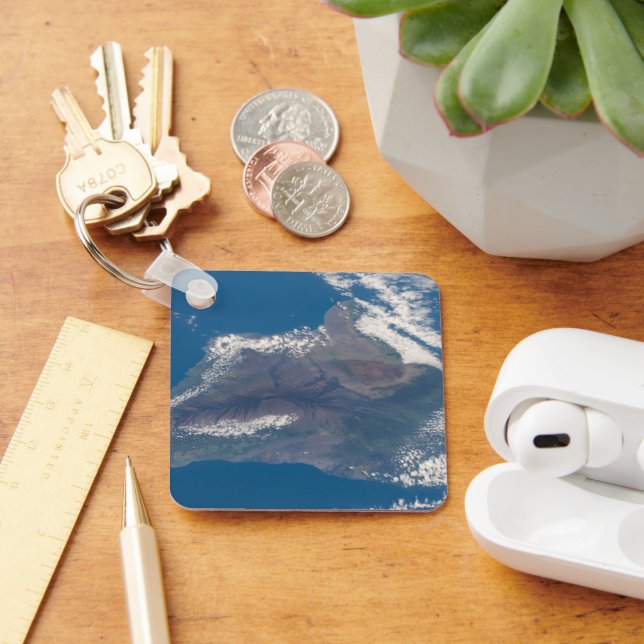 Die große Insel Hawaii und ihre Berge Schlüsselanhänger (Schreibtisch)