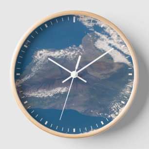 Die große Insel Hawaii und ihre Berge Uhr