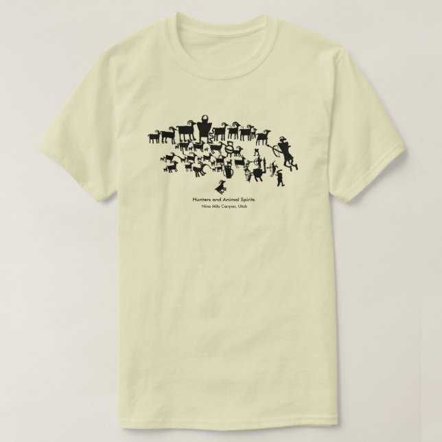 Die große Jagd auf Petroglyph T-Shirt (Design vorne)