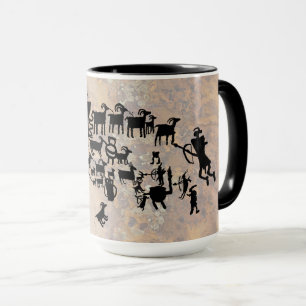 Die große Jagd auf Petroglyph Tasse