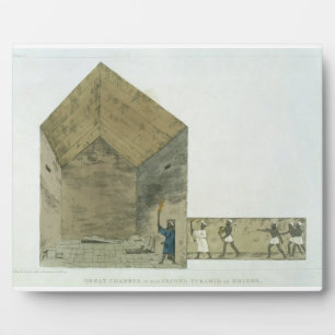 Die Große Kammer in der zweiten Pyramide Ghizehs, Fotoplatte