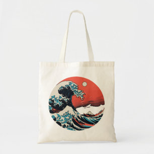 Die große Kanagawa-Retro-Welle Tragetasche
