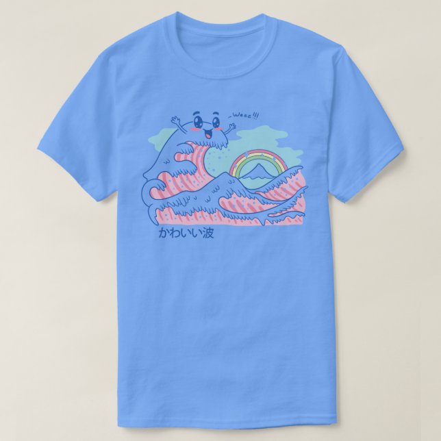 Die große Kawaii-Welle T-Shirt (Design vorne)
