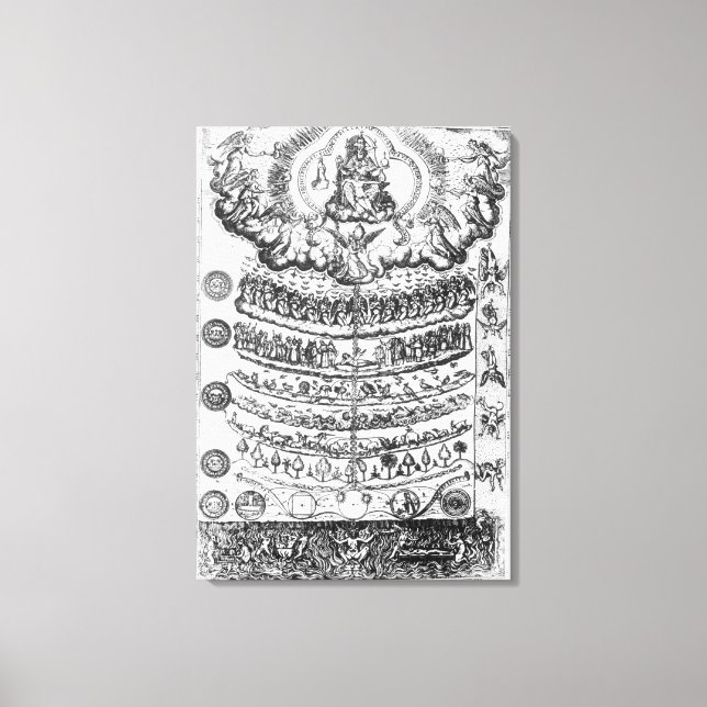 Die große Kette des Seins von 'Retorica Christiana Leinwanddruck (Vorderseite)