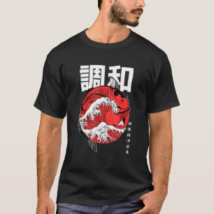 Die große Koi-Off-Kanagawa-Fisch-Große-Welle T-Shirt