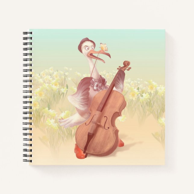 Die große Künstlerin im Frühling Notizbuch (Vorderseite)