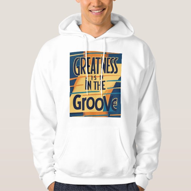 Die Größe liegt im Groove 2 Hoodie (Vorderseite)