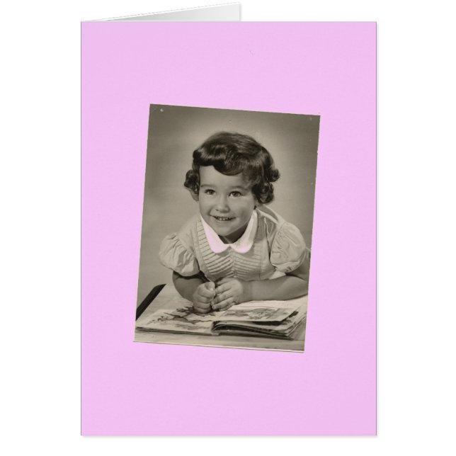 Die große Mädchen-Karte (Vorne)