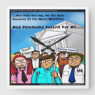Die große Mathematik-Revolution Lustige Wanduhr