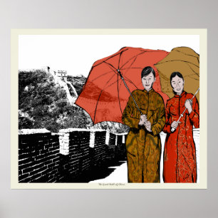 Die große Mauer der China Poster