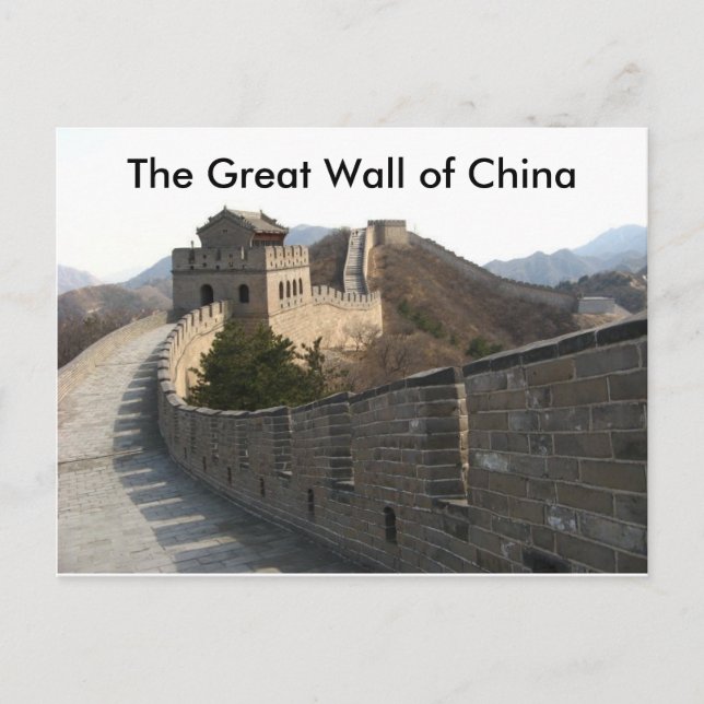 Die große Mauer der China Postkarte (Vorderseite)