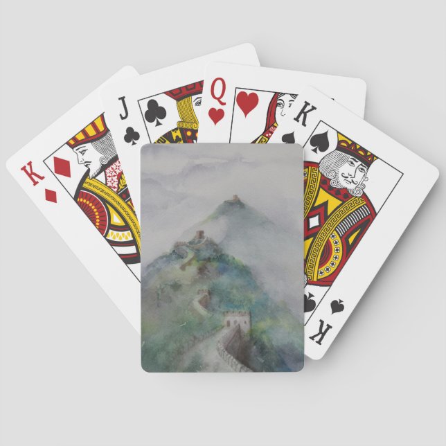 Die große Mauer der China Spielkarten (Rückseite)