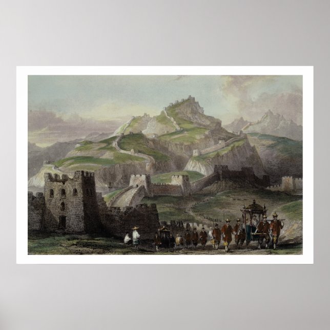 Die große Mauer der China, von der "China in einer Poster (Vorne)