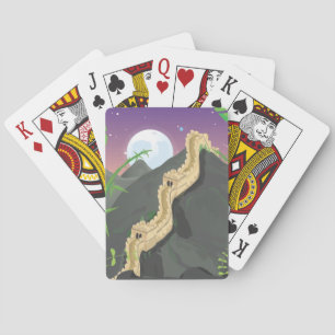 Die große Mauer des Cartoon der China Spielkarten