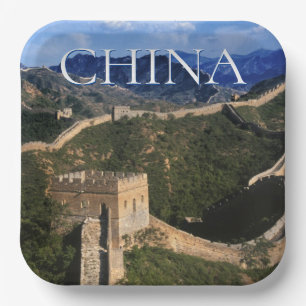 Die große Mauer Jinshanling, China Pappteller