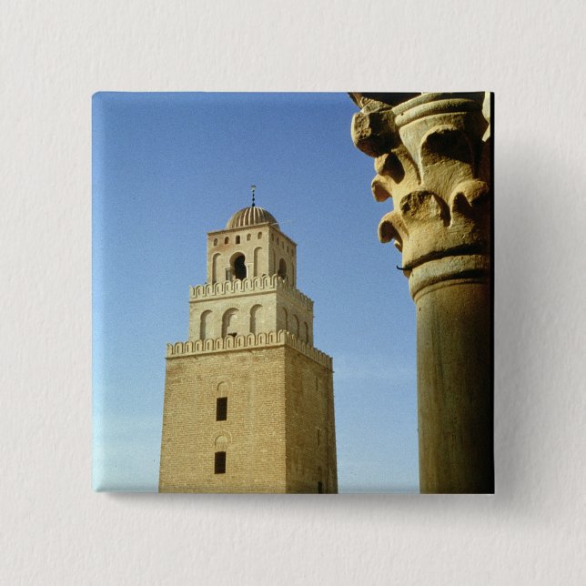 Die große Moschee, Aghlabid, ANZEIGE 836-875 Button (Vorderseite)