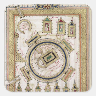 Die große Moschee des Mekkas Quadratischer Aufkleber