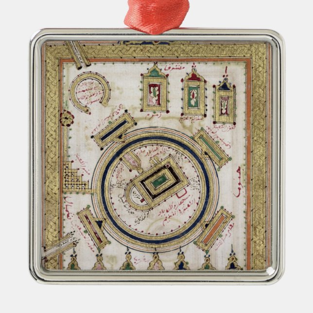 Die große Moschee des Mekkas Silbernes Ornament (Vorne)