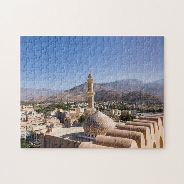 Die Große Moschee und Minarett in Nizwa - Oman Puzzle (Horizontal)