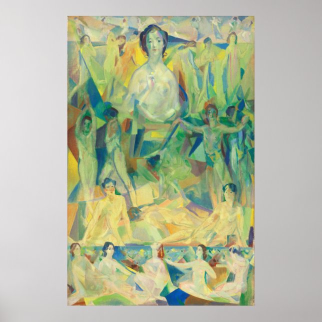 Die große Mutter, Arthur B. Davies Fine Art Poster (Vorne)