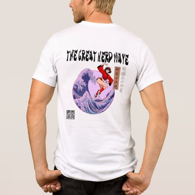 Die große Nerd-Welle Tri-Blend Shirt (Rückseite)
