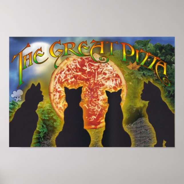 Die große Pizza Poster (Vorne)