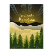 Die große rauchige Bergwelt