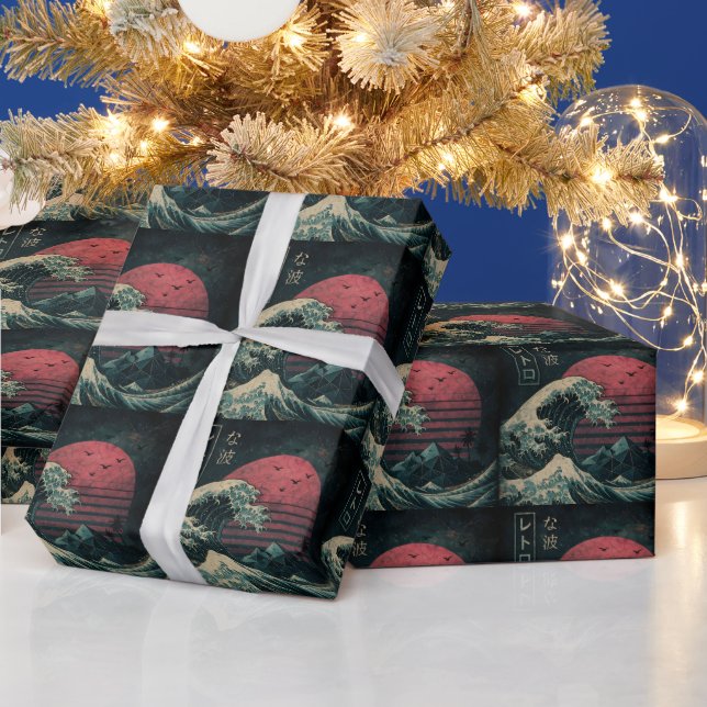 Die große Retrowelle Classic Geschenkpapier (Feiertage)