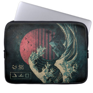 Die große Retrowelle Classic Laptopschutzhülle