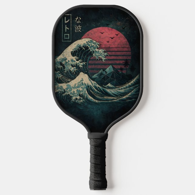 Die große Retrowelle Classic Pickleball Schläger (Vorderseite)
