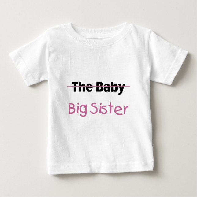 Die große Schwester des Babys Baby T-shirt (Vorderseite)