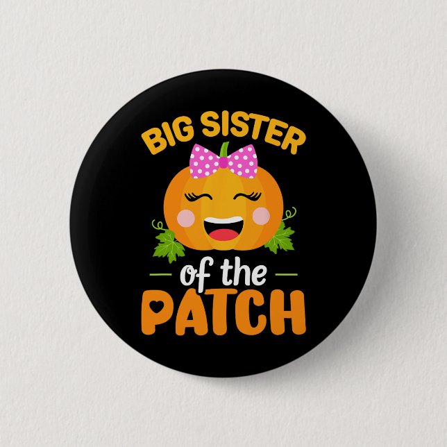 Die große Schwester des Patchpumpen Halloween Fami Button (Vorderseite)