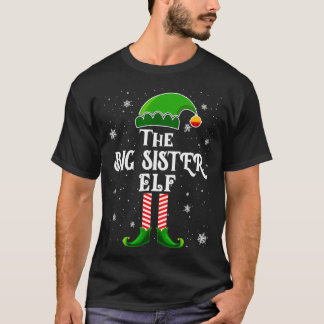 Die große Schwester Elf Weihnachtsfamilie, die Wei T-Shirt