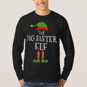 Die große Schwester-Elfe lustiger Weihnachts-Passe T-Shirt
