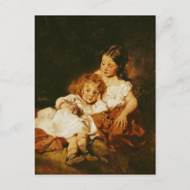 Die große Schwester Postkarte (Vorderseite)