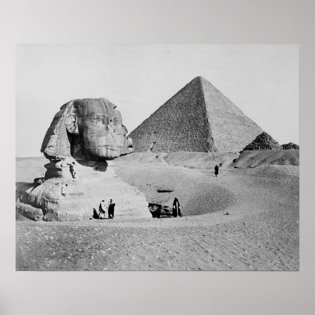 Die große Sphinx, 1877. Vintages Foto Poster (Vorne)