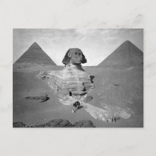 Die Große Sphinx & Pyramiden, 1878 Postkarte